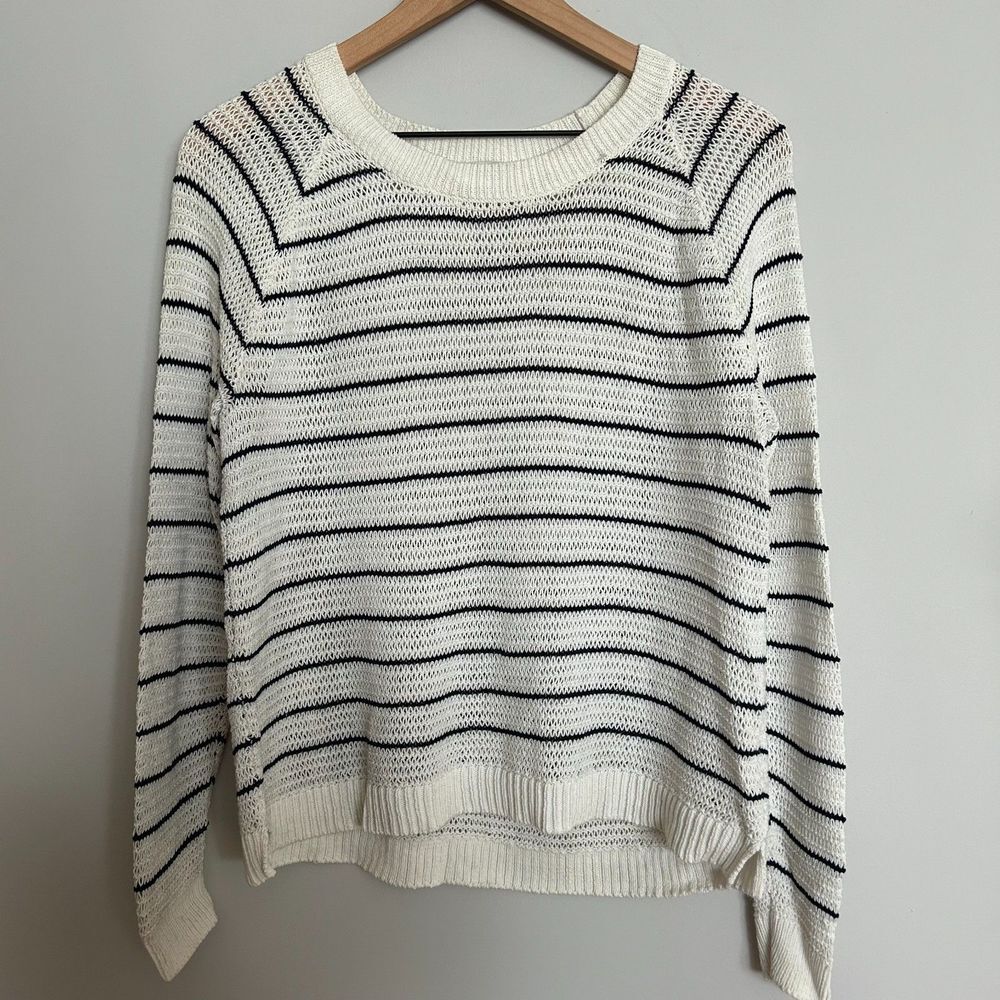 Madewell Dockline Nautical Pullover Sweater